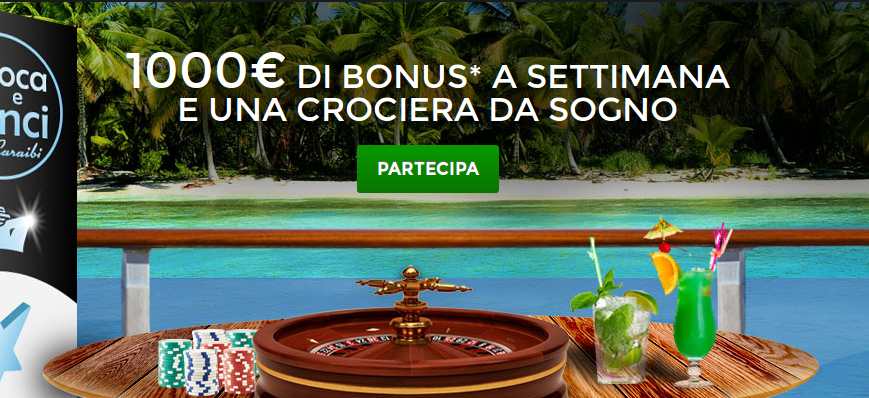 Vai in Crociera ai Caraibi con StarCasinò