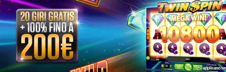 NetBet Casino 20 Free Spins e Bonus 200€!