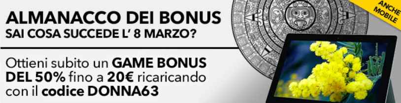 Winga regala Bonus per la Festa della Donna