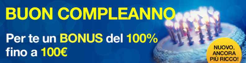 Bonus compleanno 100€ su Winga Casino!